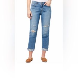 William Rast distressed cropped jeans